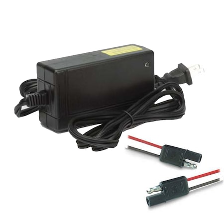 K2 Energy K2C12V4A 12V 4Ah LiFePO4 Smart Charger with 2 Pin SAE Plugs K2C12V4A00